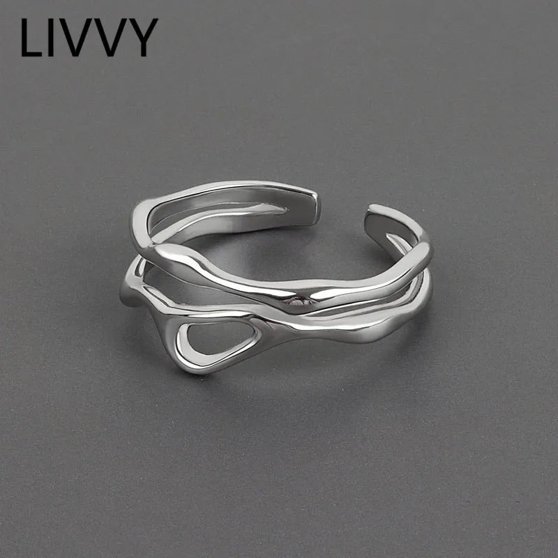 Waveform Cuff Ring