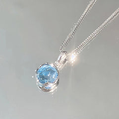 Ocean Blue Gem Pendant