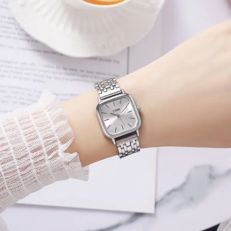 Steel Shadow Square Face Watch