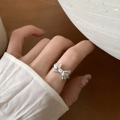 Delicate Bow Adjustable Ring